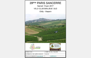 Randonnée PARIS - SANCERRE - ROUTE