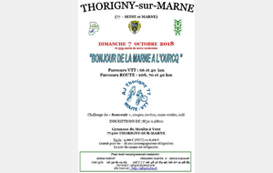 Cyclo de THORIGNY "Bonjour de la Marne à l'Ourcq" - ROUTE / VTT