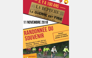 CYCLO de CHARNY - Route -  Randonnée du Souvenir 