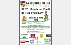 ** ANNULE **     - VTT La Neuville en Hez --- RANDO 