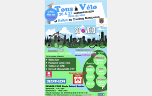 ROUTE + VTT:  Tous à Vélo 2020